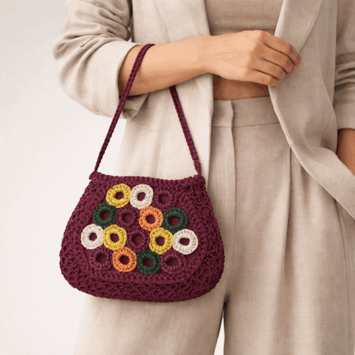 Banana Fiber Handcrafted Bag - Image 3