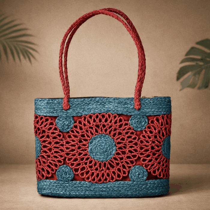 5 Banana Fiber Handcrafted Bag - Image 1