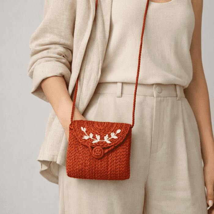 Banana Fiber Handcrafted Bag - Image 2
