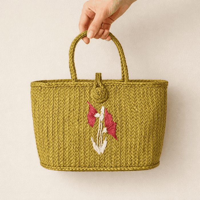 Banana Fiber Handcrafted Bag - Image 2