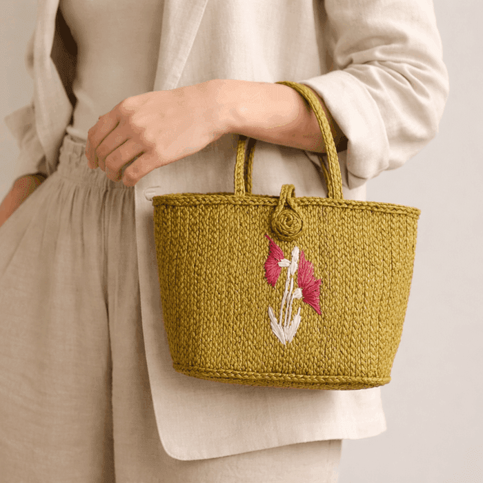 Banana Fiber Handcrafted Bag - Image 3