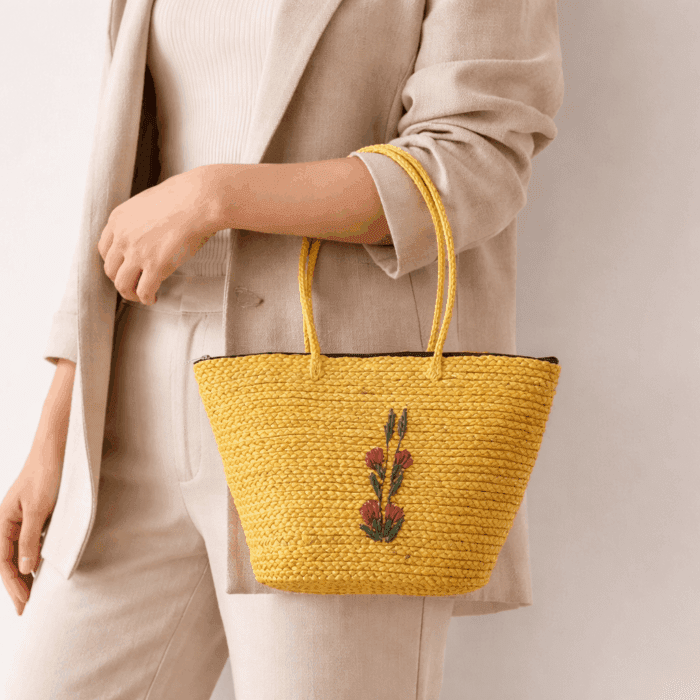 Banana Fiber Handcrafted Bag - Image 3
