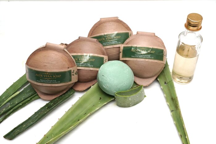 Aloe Vera Soaps for all skin types - 4 Pcs - Image 5