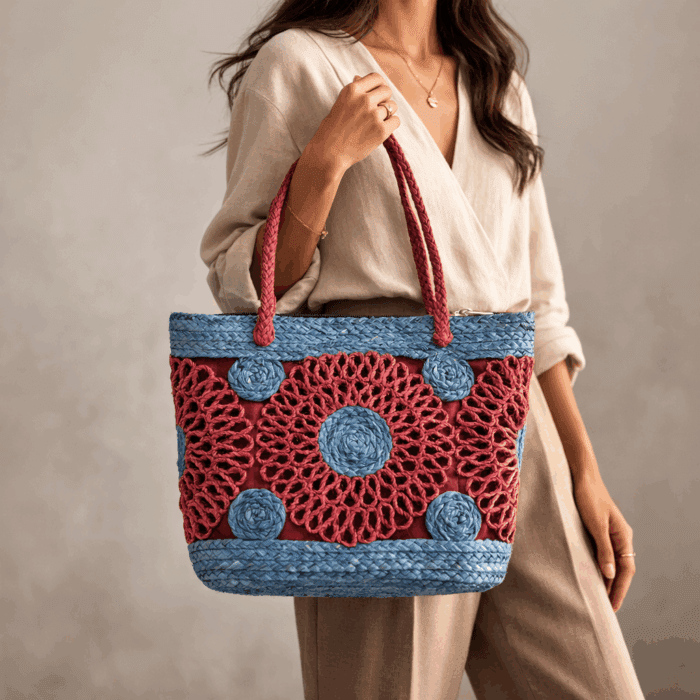 Banana Fiber Handcrafted Bag - Image 3