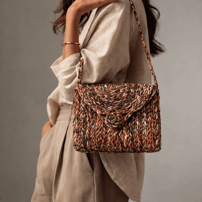 Banana Fiber Handcrafted Bag - Image 3