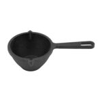 Cast Iron Small Tadka Pan -10 cm Dia, 300ml, Thickness 7 mm (Black) - Image 3