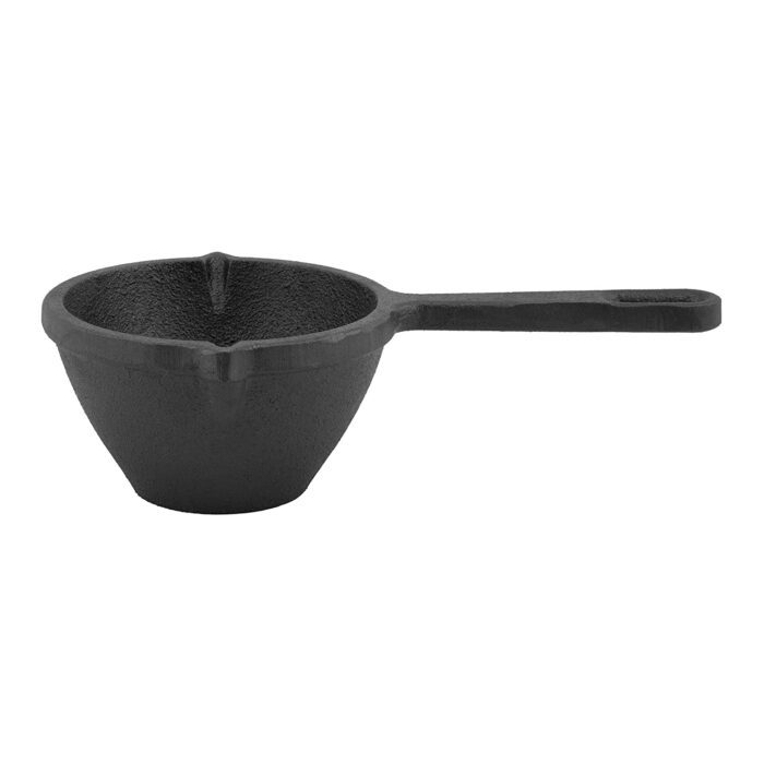 Cast Iron Small Tadka Pan -10 cm Dia, 300ml, Thickness 7 mm (Black) - Image 4