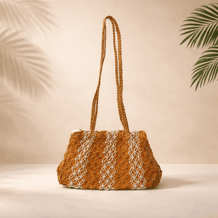 64 Banana Fiber Handcrafted Bag - Image 1