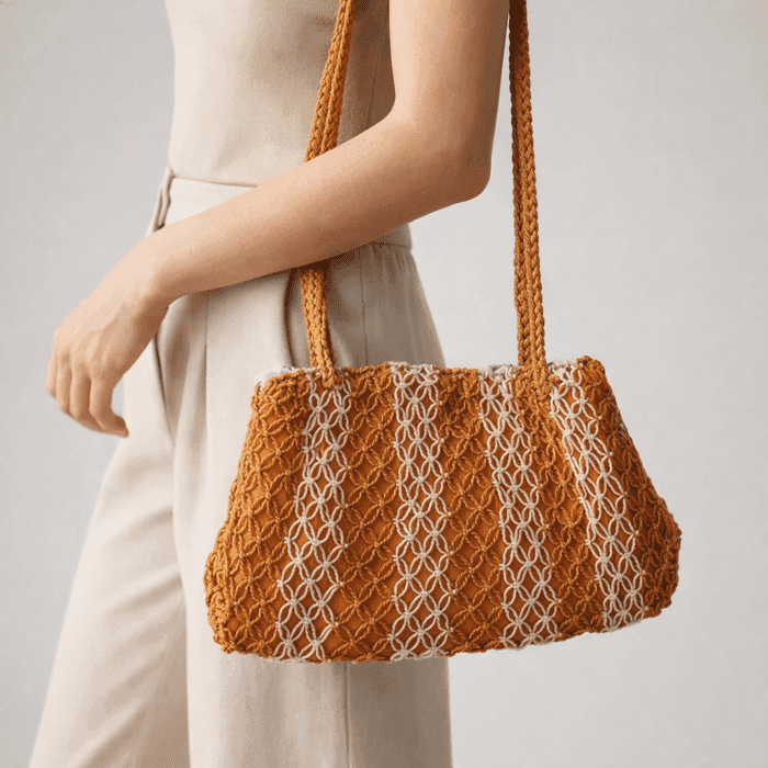 Banana Fiber Handcrafted Bag - Image 3