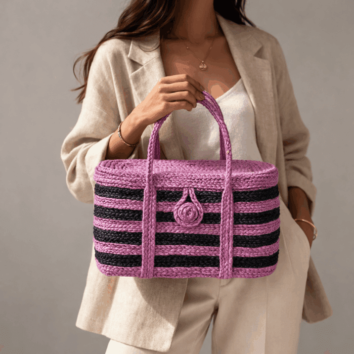 Banana Fiber Handcrafted Bag - Image 3