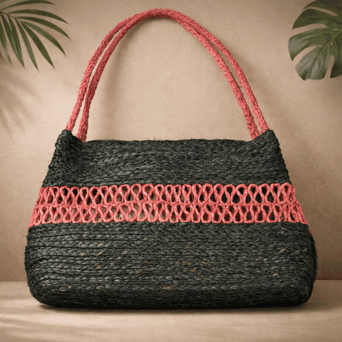 7 Banana Fiber Handcrafted Bag - Image 1