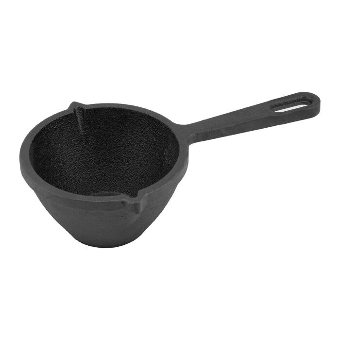 Cast Iron Small Tadka Pan -10 cm Dia, 300ml, Thickness 7 mm (Black) - Image 6