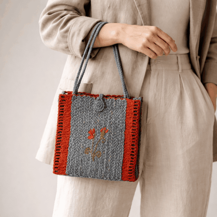 Banana Fiber Handcrafted Bag - Image 3