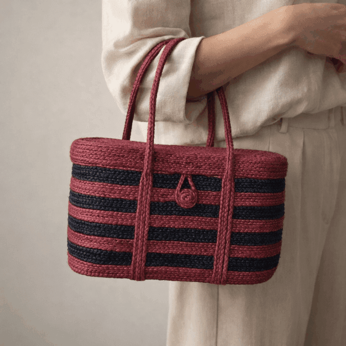 Banana Fiber Handcrafted Bag - Image 3