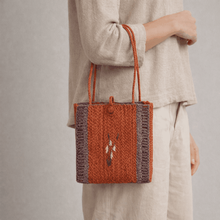 Banana Fiber Handcrafted Bag - Image 3