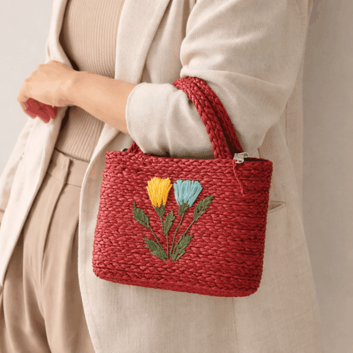 Banana Fiber Handcrafted Bag - Image 3