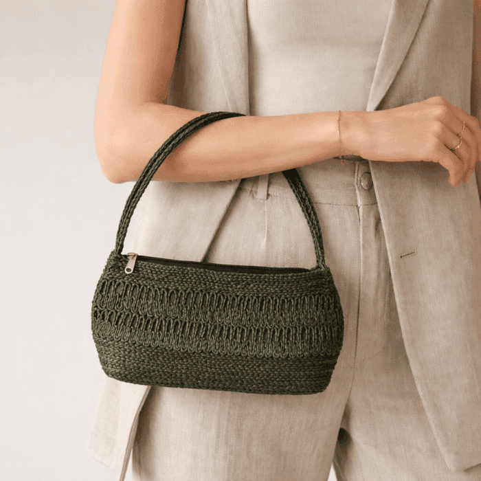 Banana Fiber Handcrafted Bag - Image 3