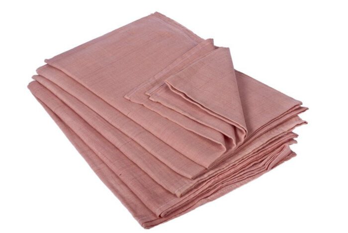 850a.jpg Handloom Organic Dark Peach Baby Bedspread + Bath Towels for New Born Babies (5 Pcs) - Image 1