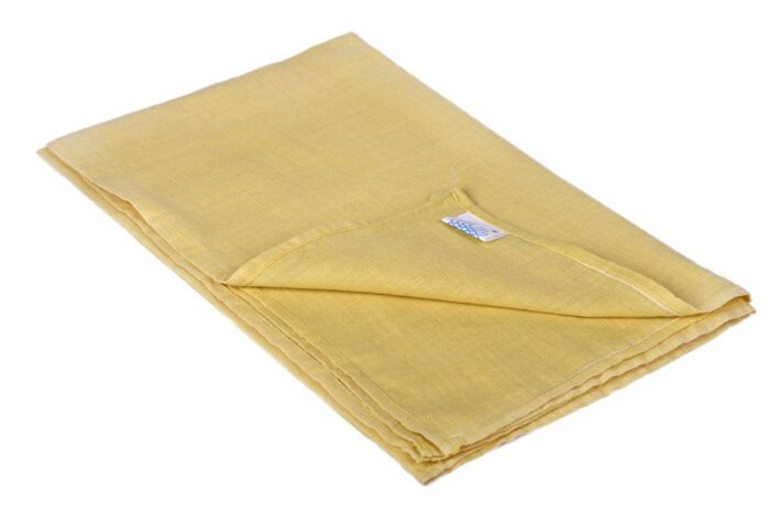 Handloom Organic Light Yellow Baby Bedspread + Bath Towels Born Babies (5 pcs) - Image 2