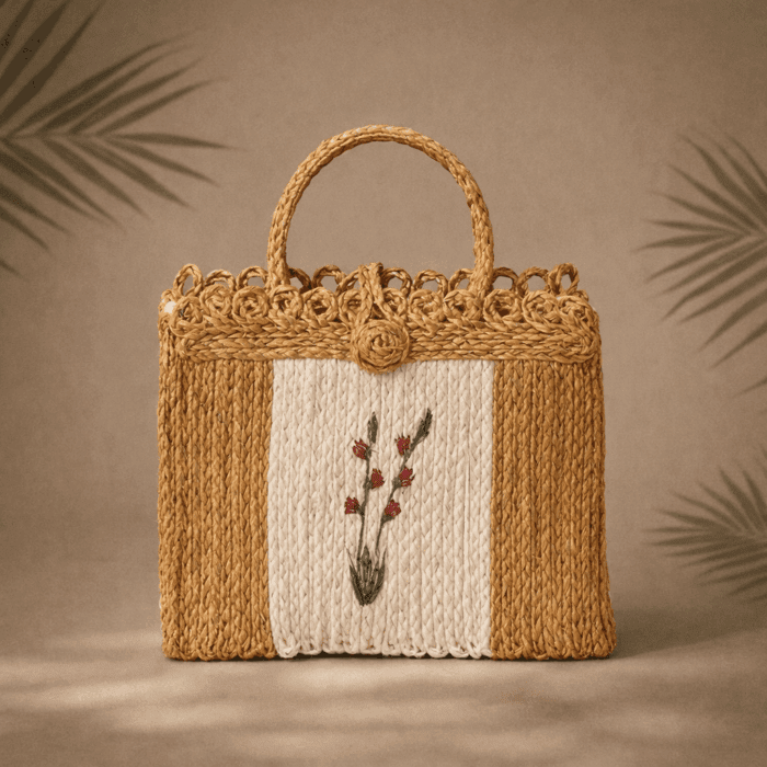 96 Banana Fiber Handcrafted Bag - Image 1