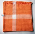 Handloom Saffron Honey Comb Bath Towel (60x30 inch) - Image 3