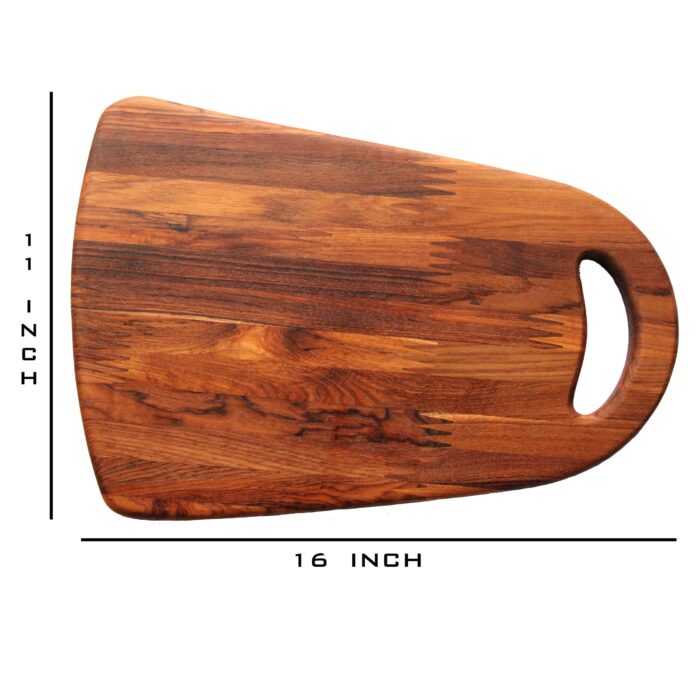 Premium Handmade Teakwood Wood Chopping Board - Size (12” x 16”) CH-03(V) - Image 2