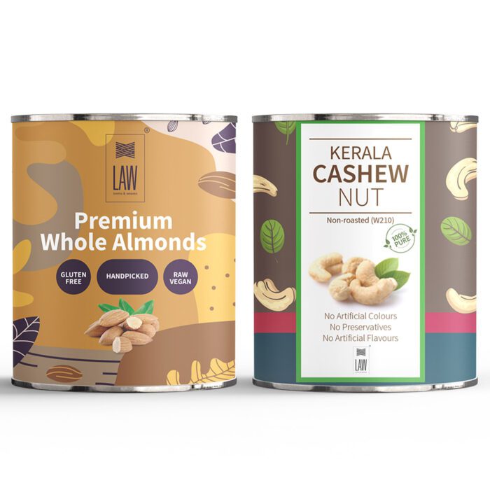 Gift Combo Pack of Premium Cashew & Almond (250g each) - Image 2