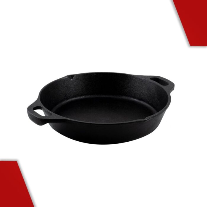 Cast Iron Cookware Cast Iron Frying Pan, Looped - 12 Inches, Black - Image 2