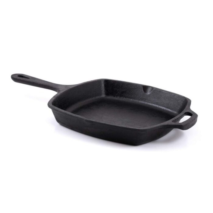 CastIronCookwareCastIronFryingPan_SquareLoopHandle10Inches_Black_1-1.jpg Cast Iron Cookware Cast Iron Frying Pan, Square Loop & Deep Handle 10 Inches, Black - Image 1