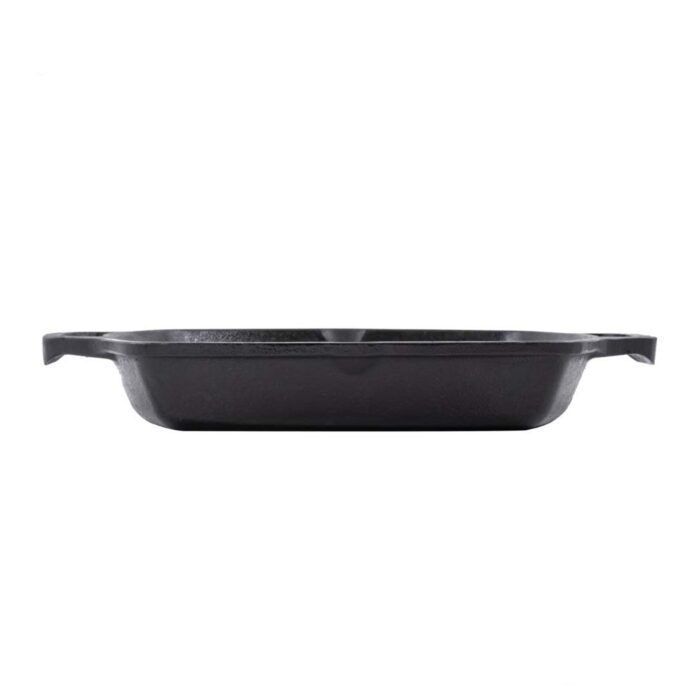 Cast Iron Cookware Cast Iron Grill Pan 10 Inches Loopeed, Black - Image 2