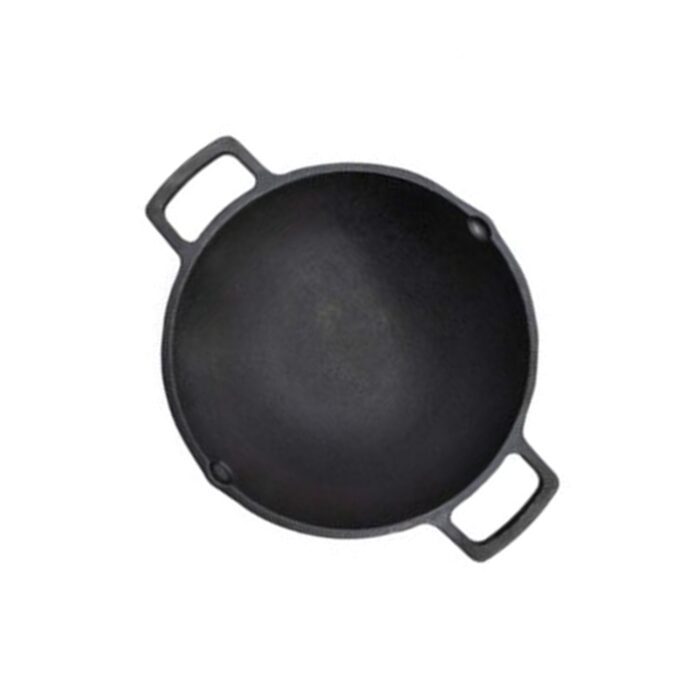 Cast Iron Cookware Cast Iron Pre Seasoned Shallow Kadai - Image 2