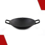 Cast Iron Cookware Cast Iron Pre Seasoned Shallow Kadai - Image 4