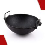 Cast Iron Cookware Pre-Seasoned Kadai 10.5 Inches - Image 3