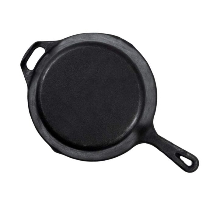 Cast Iron Cookware Cast Iron Frying Pan, Deep Skillet 10 Inches Rounded, Black - Image 2