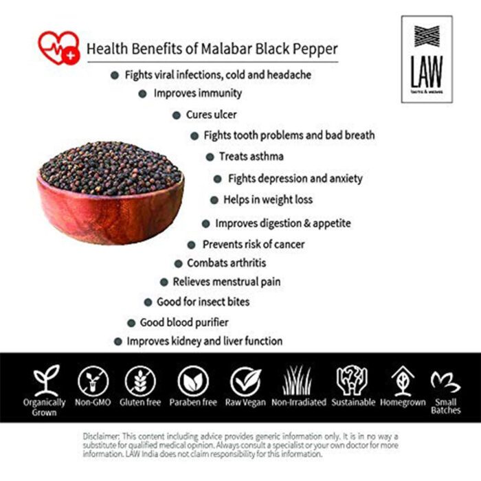 Combo Pack of Black Pepper Powder & White Pepper Powder 50gm Each - Image 2