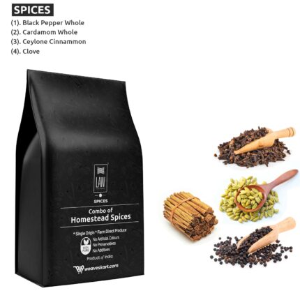 Combo Spices (Cardamom, Clove, Ceylon Cinnamon And Black Pepper) 100gm ...