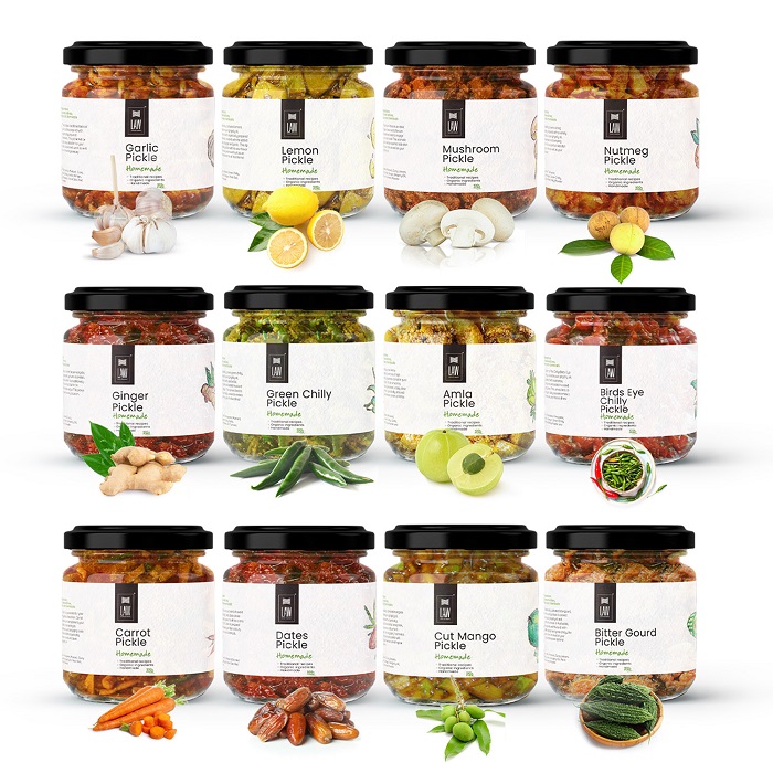 Gift-Box-of-12-South-Indian-Pickles-1 Combo Pack of Homemade South Indian Pickles - Image 1