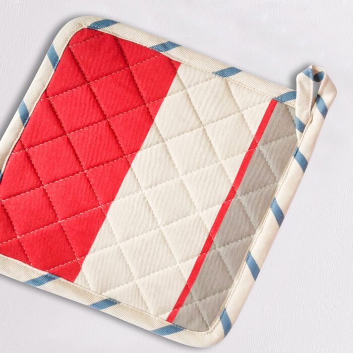 Pot-Holder-14.jpg Red & White Pot Holder (Set of 2) 8 x 8 inch - Image 1