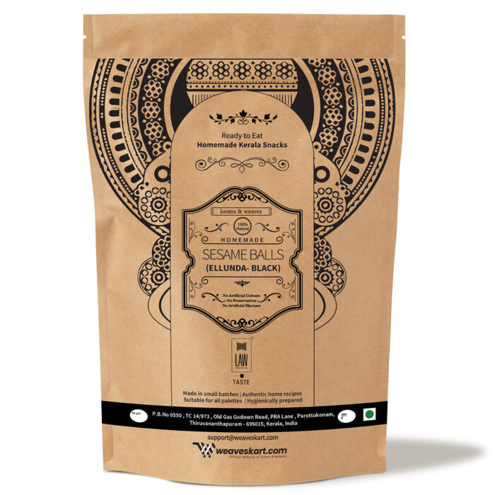 Sweetened Sesame Balls/Ellunda (Black) 250gm - Image 2