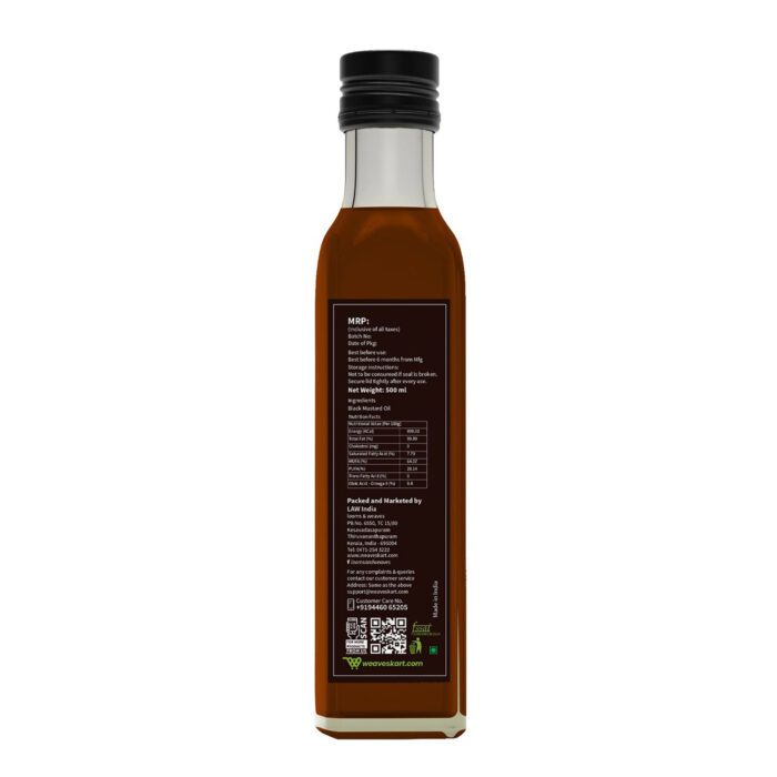 Wood Pressed Black Mustard Oil - Image 2