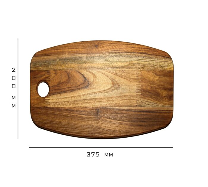Premium Handmade Teakwood Wood Chopping Board - Size (8” x 15”) CH-13(G) - Image 3