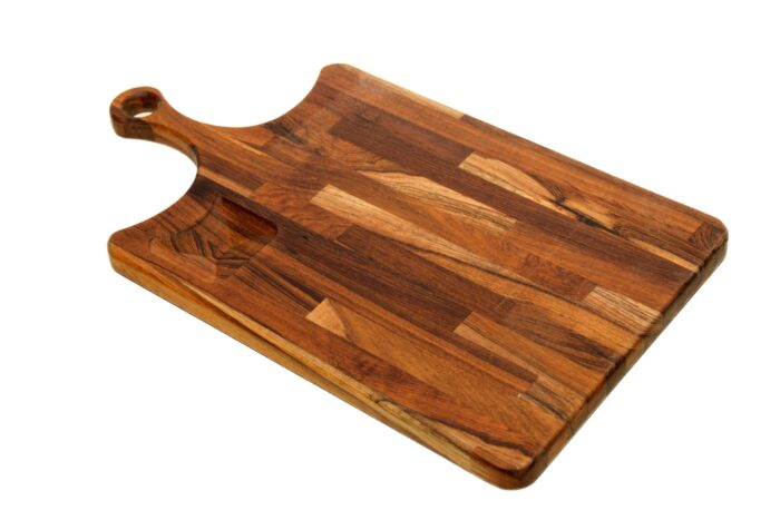 Premium Handmade Teakwood Wood Chopping Board - Size (18” x 12”) CH-01(V) - Image 3