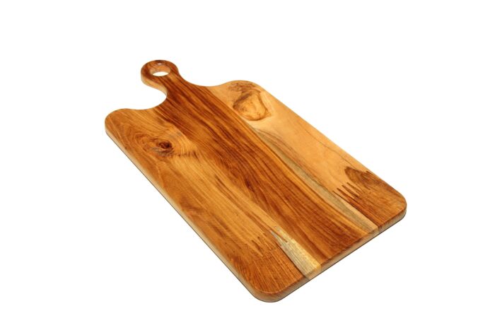 Premium Handmade Teakwood Wood Chopping Board - Size (8” x 15”) CH-12(G) - Image 4