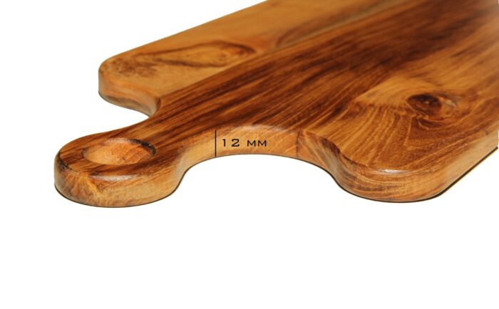 Premium Handmade Teakwood Wood Chopping Board - Size (8” x 15”) CH-12(G) - Image 5