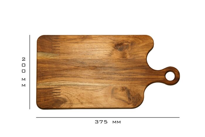 Premium Handmade Teakwood Wood Chopping Board - Size (8” x 15”) CH-12(G) - Image 6
