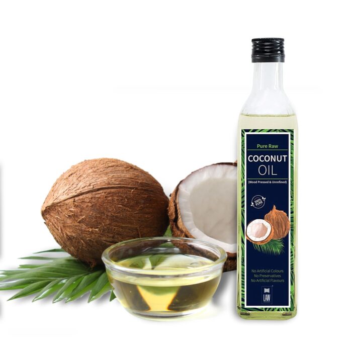rawcoconutoil500mlbottle 1 Pure Raw Wood pressed Coconut Oil from Kerala - Image 1