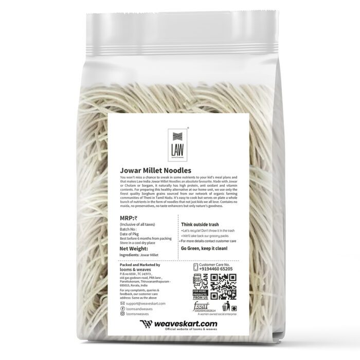 Jowar/Great Millet Noodles (Cholam/Sorghum) 200gm - Image 3