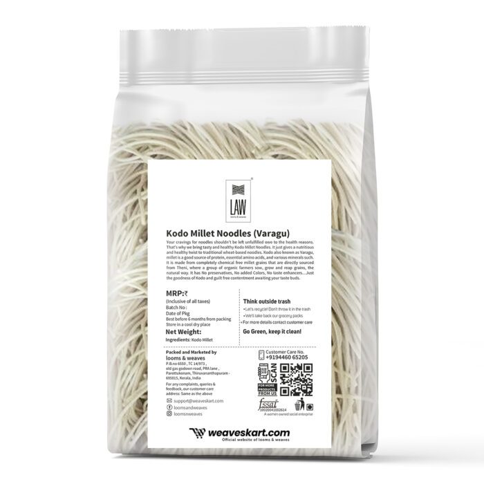 Kodo Millet Noodles (Varagu) 200gm - Image 3