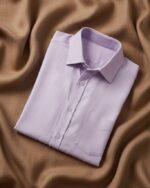 Muslin Khadi Lavender Casual Shirt