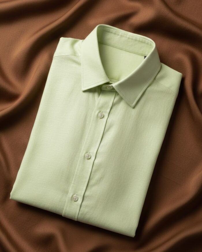 shirt 5(1) Muslin Khadi Lemon Yellow Casual Shirt - Image 1